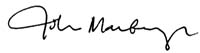 Signature of John H. Marburger, III, Ph.D.