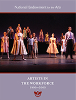 cover of Artists in the Workforce cover - stage full of performers of all ages facing front