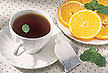 Tea cup with orange slices ARS Photo Gallery no. K10306-1