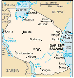 Tanzania Map