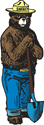 Graphic of Smokey Bear leaning on a shovel