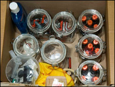 Alleged bomb-making materials were found discarded LLoyd park