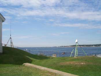 example of a navigation station for USGS field work offshore Massachusetts,