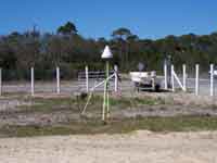 RTK base station established with a survey-grade antenna.