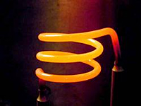 Photo of high-temperature heating coil.