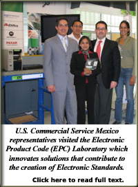 U.S. Commercial Service Representatives visit AMECE’s Electronic Product Code Laboratory