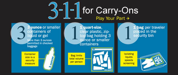 3-1-1 for Carry-Ons main graphic