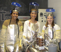 Photo of Lakshmi J. Vendra (left) and Judy Brown (right) who help Dr. Rabiei 's research.