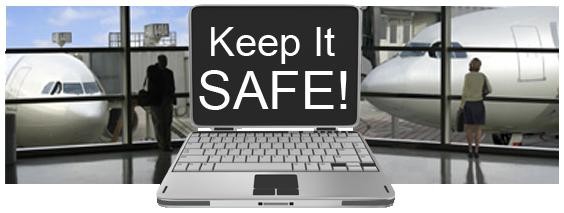 photo of planes and laptop with text reading "Yes, It's Safe!"