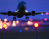 Photo of an airplane flying