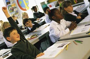 Image of children in a classroom setting from the Executive Summary section of the NAEP America's Charter Schools report.