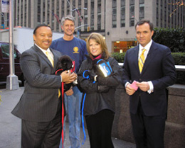 TSA Assistant Administrator Ellen Howe and Scott Thomas from the AFB Puppy Breeding program appreared on 