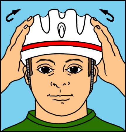 Picture of Bike Helmet on the Head