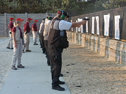Photo of Federal Air Marshals in firearm training