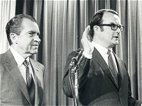 photo of President Nixon and Ruckelshaus