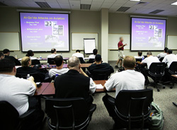 Photo of Federal Air Marshals in a training class.