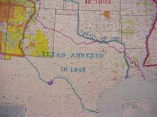 Public Land Surveys map Texas section
