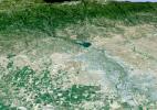 Perspective View with Landsat Overlay, Sacramento, Calif.