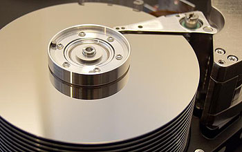 Photo of a computer disk drive.