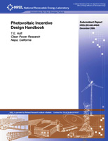 Cover of Photovoltaic Incentive Design Handbook