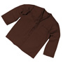 Brown Polyester Pajama Shirt