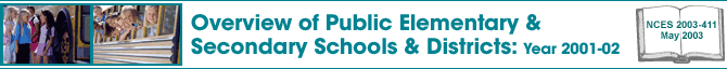 Overview of Public Elementary and Secondary Schools and Districts: School Year 2001-02