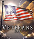 Artwork of an American flag symbolizing Veterans Day