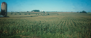 Agricultural land use near a well that was sampled for the reconnaissance of herbicide concentrations in Midwest ground water