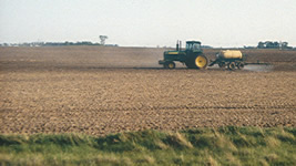 The Toxic Substances Hydrology Program studied the runoff of pesticides in Midwestern agricultural fields such as this one as part of the Midcontinent Herbicide Reconnaissance