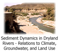 Photo of Las Vegas Wash, and link to Sediment Dynamics in Dryland Rivers - Relations to Climate, Groundwater, and Land Use