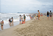 Photo of crowded beach