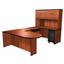 Harmony U-Shaped Left Return Workstation with Freestanding Conference End and Overhead