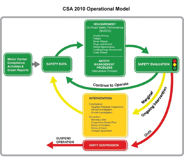 The CSA 2010 operational model is described in the paragraphs that follow this image.