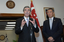 Secretary Gutierrez and Prime Minister Lee Hsien Loong during press conference