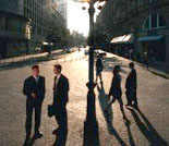 Photo: Business people on street
