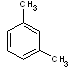 Structural formula of m-xylne