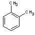Structural formula of o-xylne
