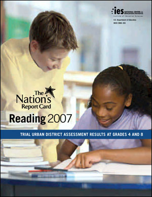 Image of the cover of the 2007 TUDA Reading report card