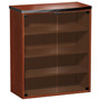 Harmony 33 in. W x 18 in. D Bow Top Glass Door Upper Storage Unit