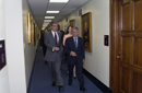 Secretary Gutierrez escorts the President of Honduras