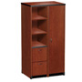 Harmony 33 in. W Right Door Open Shelf and File Tower Cabinet