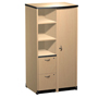 Harmony 33 in. W Bow Top Right Door Open Shelf and File Tower Cabinet