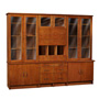 Concerto 101 in. W Pencil/Box/File Library Wall Unit with Glass Doors