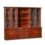 Symphony 102 in. W Door/Box/Door Library Wall Unit with Outer Glass Doors