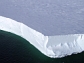 This iceberg is a fragment of a much larger one that broke away from the Ross Ice Shelf.