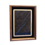 Mahogany Frame w/blue Marble plate