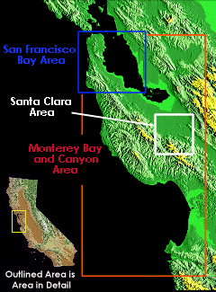 [Central California Clickable Image Map: Index to regional imagery pages]