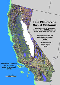 Late Pleistocene Map of California