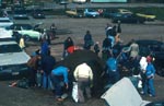 Photo: Citizens loading sludge composted using Beltsville Aerated Pile method