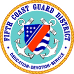 Logo for the Fifth Coast Guard District